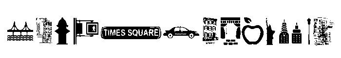 New York , New York 2 Font LOWERCASE