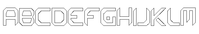 NewHope Line Font UPPERCASE