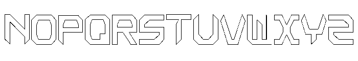 NewHope Line Font UPPERCASE