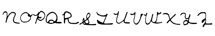 New_Girl_Cursive Font UPPERCASE
