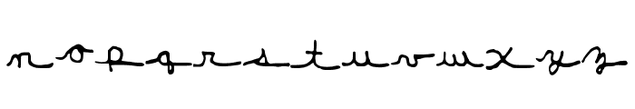 New_Girl_Cursive Font LOWERCASE