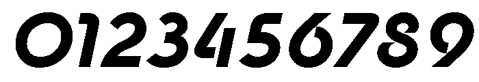 Newest Shape Bold Oblique Font OTHER CHARS