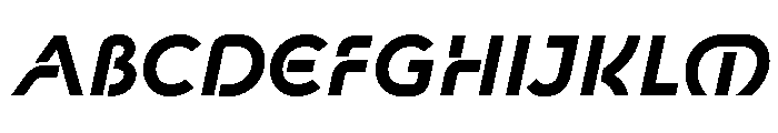 Newest Shape Bold Oblique Font UPPERCASE