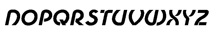 Newest Shape Bold Oblique Font UPPERCASE
