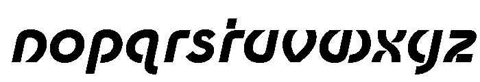 Newest Shape Bold Oblique Font LOWERCASE