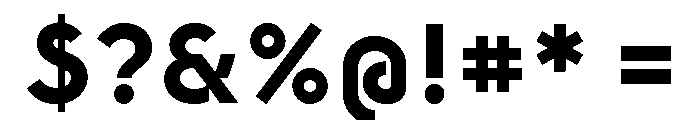 Newest Shape Bold Font OTHER CHARS
