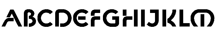 Newest Shape Bold Font UPPERCASE