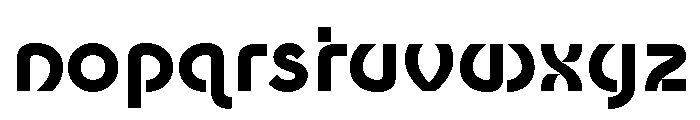 Newest Shape Bold Font LOWERCASE
