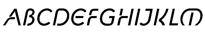 Newest Shape Book Oblique Font UPPERCASE