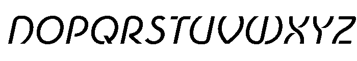 Newest Shape Book Oblique Font UPPERCASE