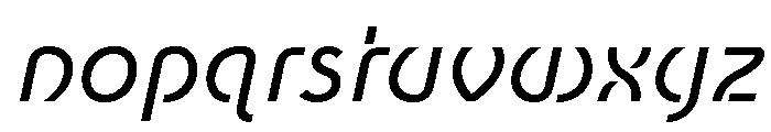 Newest Shape Book Oblique Font LOWERCASE