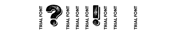 Nexa Rust Slab-Trial Black Shadow 3 Font OTHER CHARS