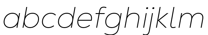 Nexa Text-Trial Thin Italic Font LOWERCASE