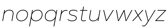 Nexa Text-Trial Thin Italic Font LOWERCASE