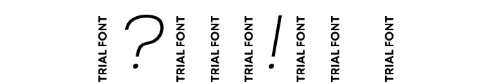 Nexa-Trial Extra Light Italic Font OTHER CHARS