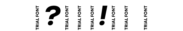 Nexa-Trial Heavy Italic Font OTHER CHARS