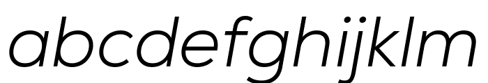 Nexa-Trial Light Italic Font LOWERCASE