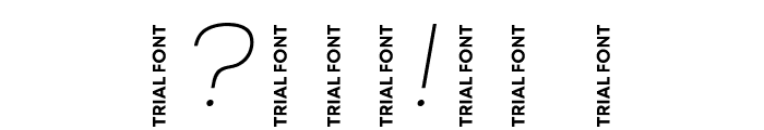 Nexa-Trial Thin Italic Font OTHER CHARS