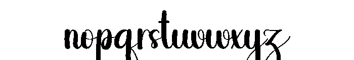 Next December Font LOWERCASE