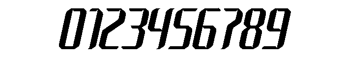 neodigital-Italic Font OTHER CHARS