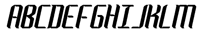 neodigital-Italic Font UPPERCASE