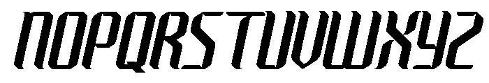 neodigital-Italic Font UPPERCASE