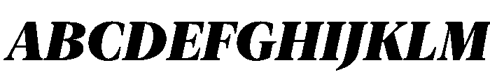 New York Extra Large Black Italic Font UPPERCASE