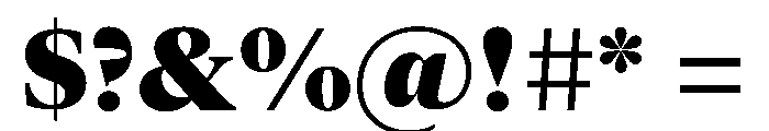New York Extra Large Black Font OTHER CHARS