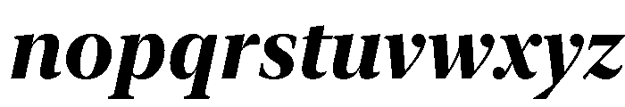New York Extra Large Bold Italic Font LOWERCASE