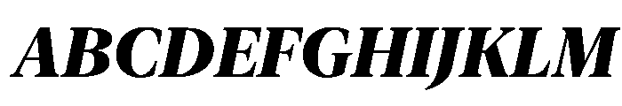 New York Extra Large Heavy Italic Font UPPERCASE