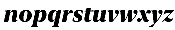 New York Extra Large Heavy Italic Font LOWERCASE