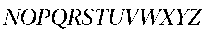 New York Extra Large Regular Italic Font UPPERCASE