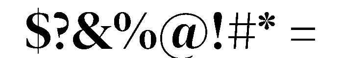 New York Extra Large Semibold Font OTHER CHARS