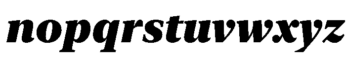 New York Large Black Italic Font LOWERCASE