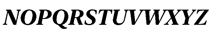 New York Large Bold Italic Font UPPERCASE