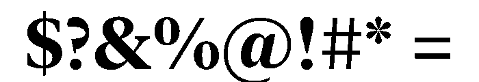 New York Large Bold Font OTHER CHARS
