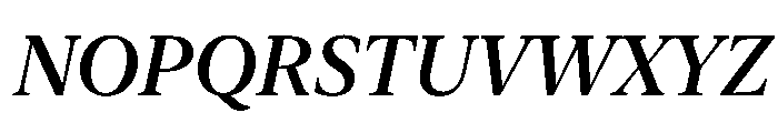 New York Large Medium Italic Font UPPERCASE