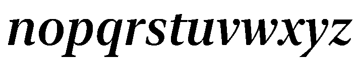 New York Large Medium Italic Font LOWERCASE