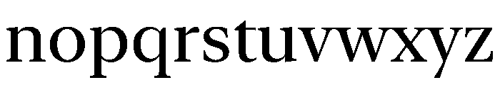 New York Large Regular Font LOWERCASE