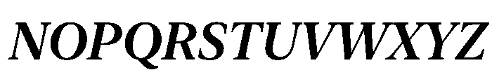 New York Large Semibold Italic Font UPPERCASE