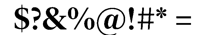 New York Large Semibold Font OTHER CHARS