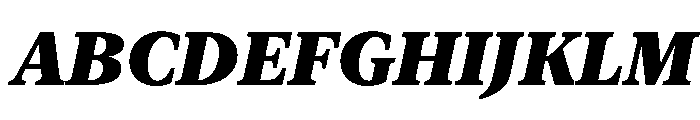 New York Medium Black Italic Font UPPERCASE