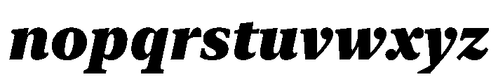New York Medium Black Italic Font LOWERCASE