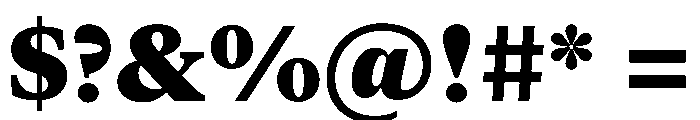 New York Medium Black Font OTHER CHARS