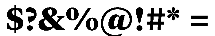 New York Medium Heavy Font OTHER CHARS