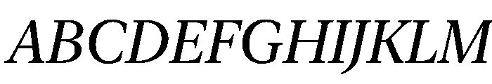 New York Medium Regular Italic Font UPPERCASE