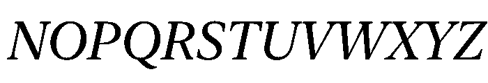 New York Medium Regular Italic Font UPPERCASE