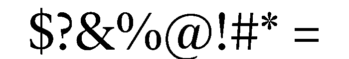 New York Medium Regular Font OTHER CHARS