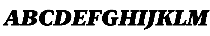 New York Small Black Italic Font UPPERCASE