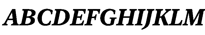 New York Small Bold Italic Font UPPERCASE